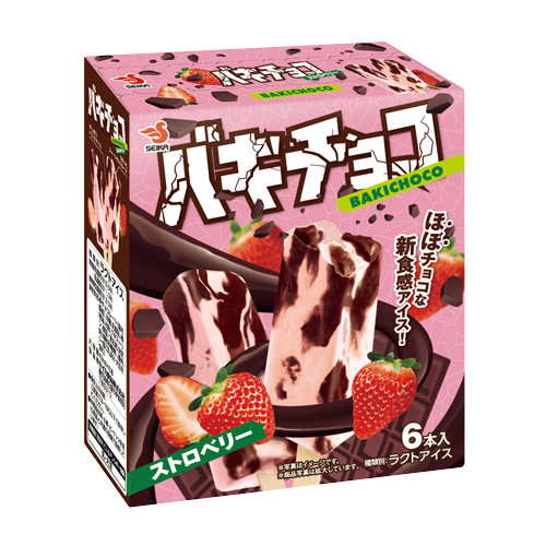 【ＳＥＩＫＡ食品】草莓巧克力風味雪糕６入