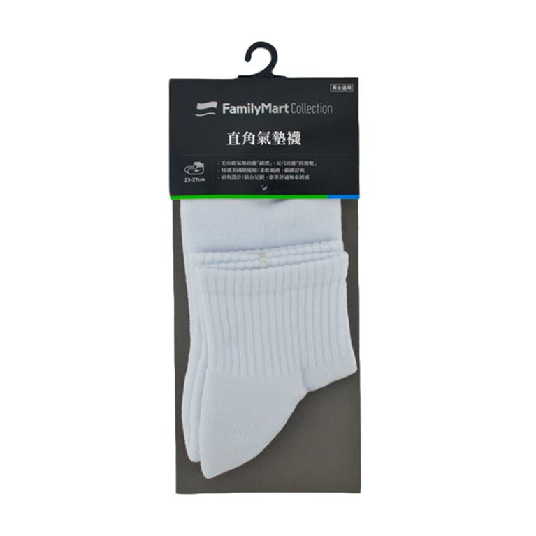 【ＦＭＣ】ＦＭＣ白直角氣墊襪４雙組